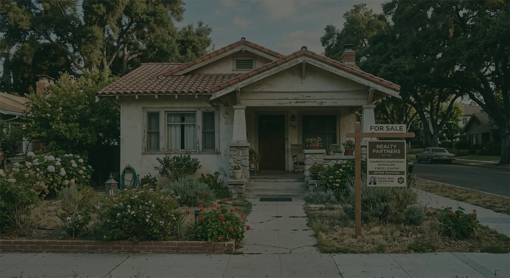 A home in a residential neighborhood